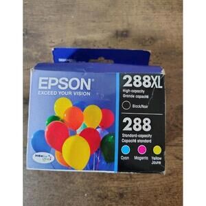4-PACK EPSON GENUINE 288XL BLACK & 288 COLOR INK (RETAIL BOX) EXPRESSION XP-430